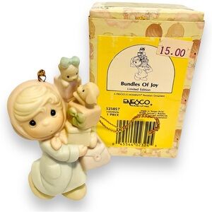 Precious Moments Ornament Bundle Of Joy Vintage Christmas Decor